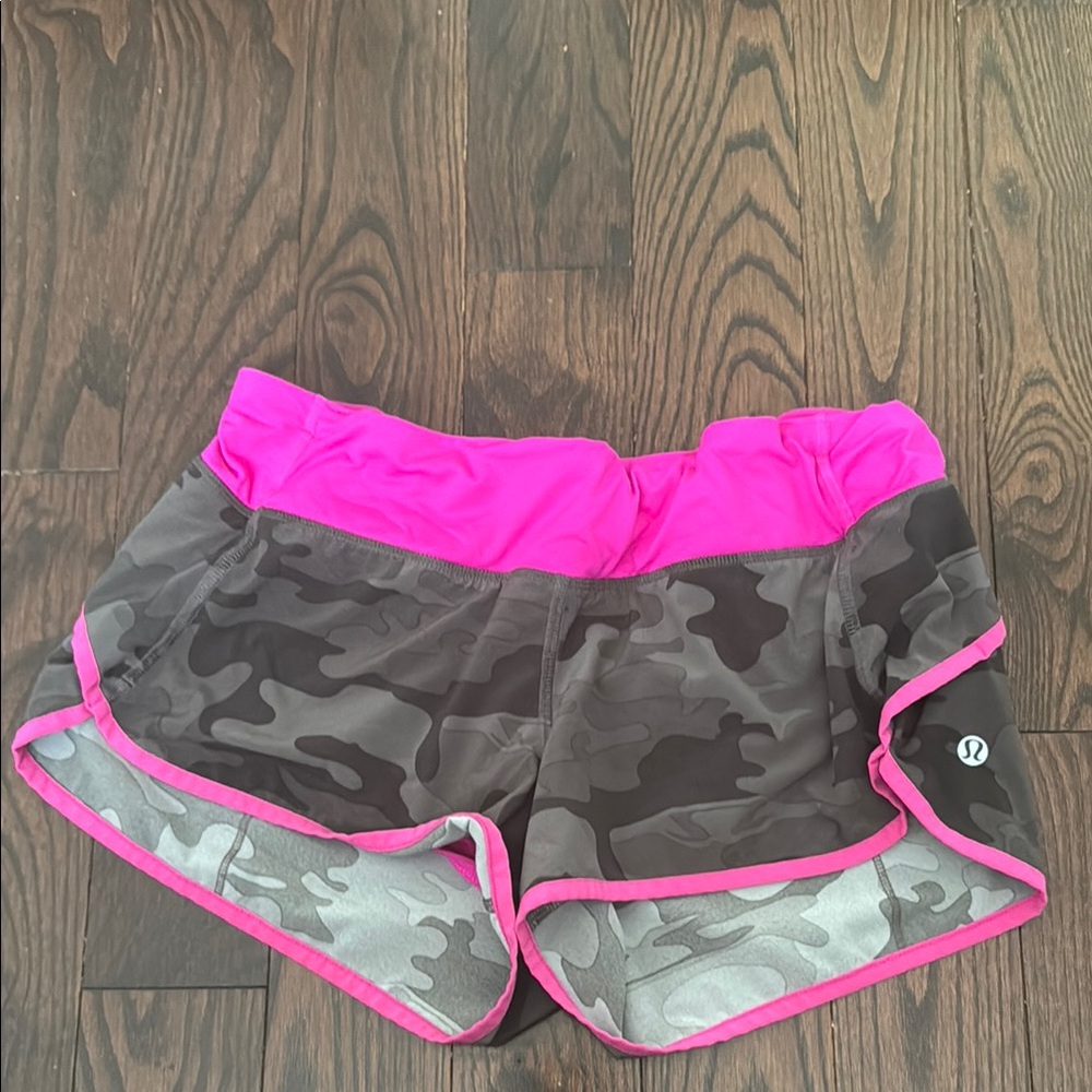lululemon athletica Women's Camo Pink Shorts